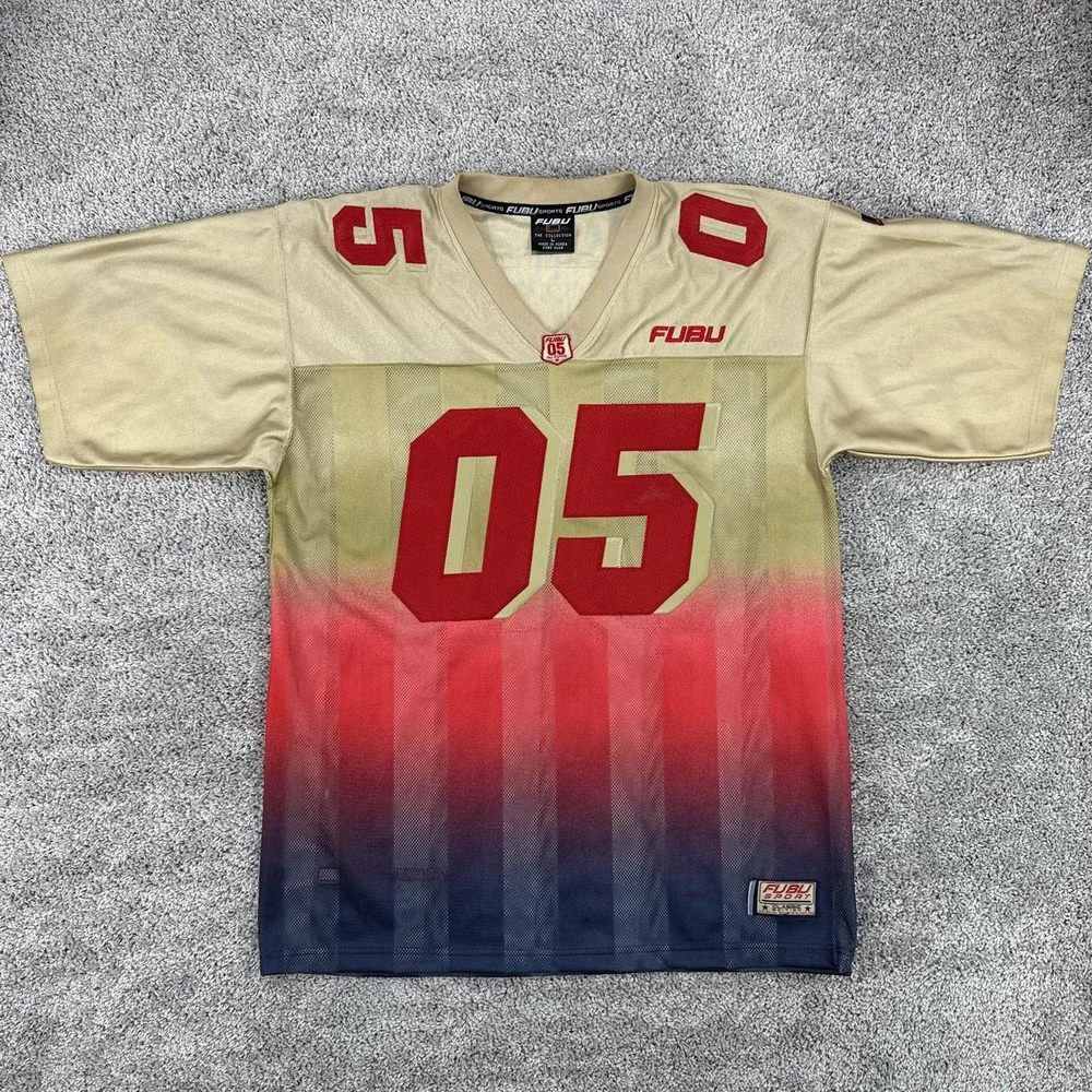 VTG 90s FUBU 05 Jersey Men's L Classic Edition Ombré Champions League Streetwear